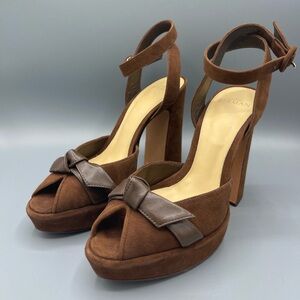 Alexandre Birman Pepita Platform Sandals - Sz 7.5 - Sienna